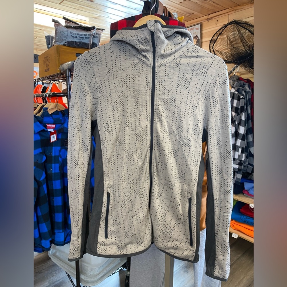Icebreaker womens large 100% merino wool fleece zip up sweater/jacket.